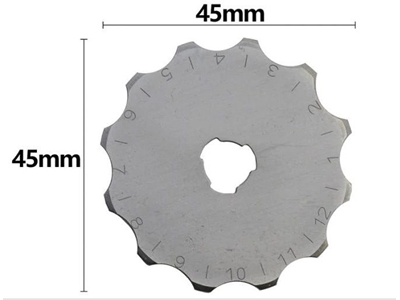 45Mm Round Blade Rotary Cutter Fabric Cardboard Cutter 10 Pieces Spare Blade Complete Cutting Set - 2