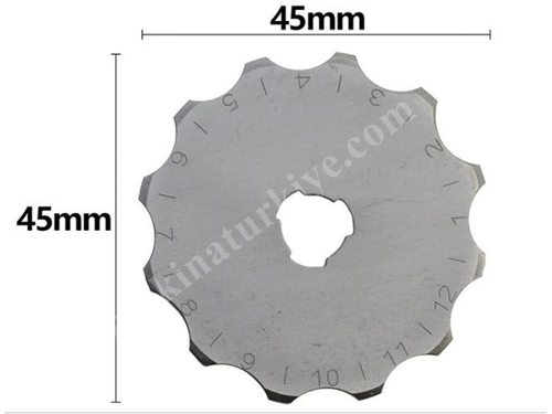 45Mm Round Blade Rotary Cutter Fabric Cardboard Cutter 10 Pieces Spare Blade Complete Cutting Set