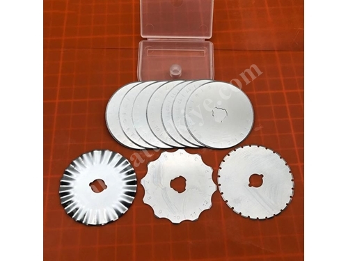 45Mm Round Blade Rotary Cutter Fabric Cardboard Cutter 10 Pieces Spare Blade Complete Cutting Set