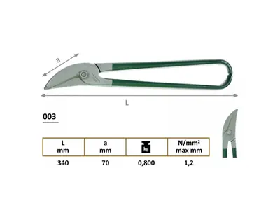 003 ножницы для резки передней двери