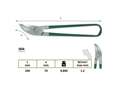 004 правые изогнутые ножницы для резки тела