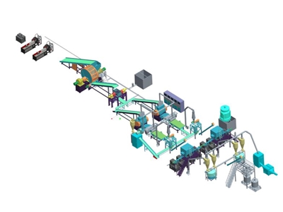 Stundenkapazität 1500-5000 kg Recylinglinie für Reifen - 1