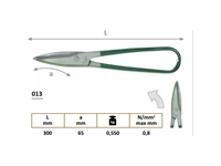 013 Right Curved Gutter Sheet Metal Shears - 3