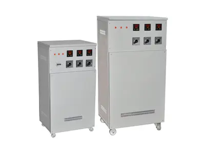Three Phase Fully Automatic Microprocessor Controlled Servo Motor Voltage Regulator