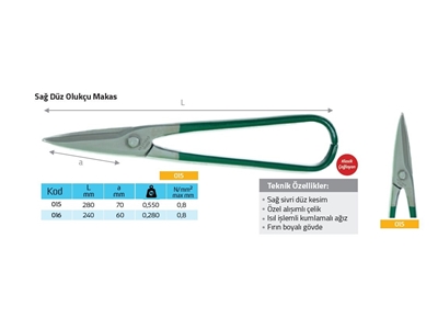 Ciseaux de coupe droit de type 015 - 2