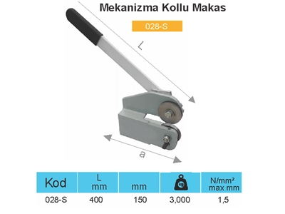 400x150 Mm Şekilli Mekanizma Kollu Makas - 1