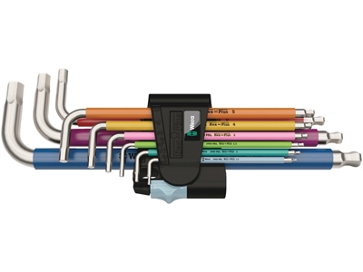 3950/9 Hex-Plus Renkli 9 Parça Paslanmaz L-Anahtar Seti - 05022669001