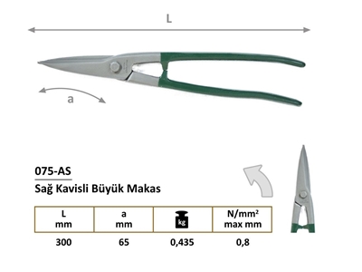 075 RS Right Curved Pruning Shear - 1