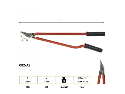 082 AS Steel Strapping Shears - 3