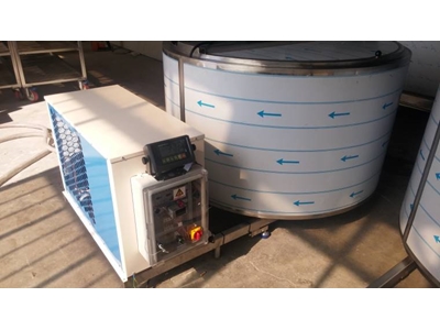 Dikey Süt Soğutma Kazanı - 0