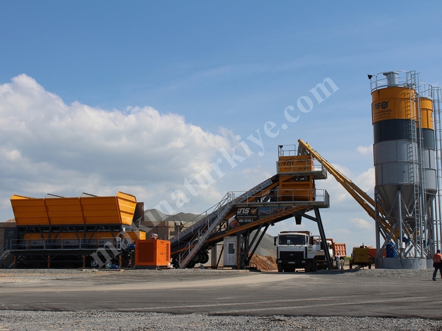 Çift Şaşe Mobil Beton Santrali 120 M³/S