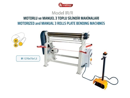 IR1270X75X1,5 (3-Pack) Motorized and Manual Roller Machine