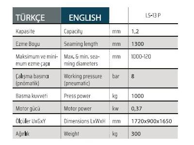 LS 13 P Pneumatic Motorized Heavy Duty Joint Flanging Machine - 1