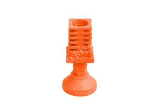 Оранжевая пластиковая поворотная ножка Cici 25X25 мм