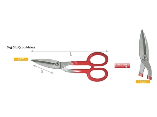 Y 300 Right Straight Roofing Shears