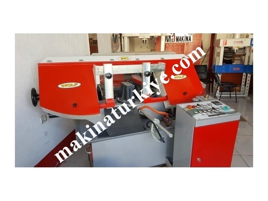 280 Mm Wolf Tam Otomatik Hidrolik Sıkma Şerit Testere Tezgahı