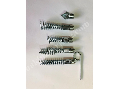 16mm Pipe and Duct Cleaning Machine Spring Tips Set