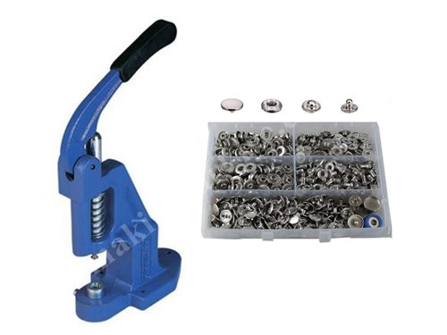 200 Piece Snap Fastener - Hand Press 15mm Metal Nickel Snap Fastener Button Installation Set