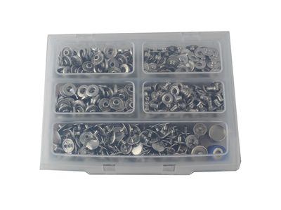 200 Set 15 Mm Nikel Çıt Çıt Düğme Ve Çakım Kalıbı - 1