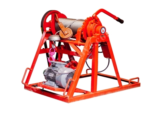 250 Kg Floor Controlled Belt Small Single-Phase Building Winch