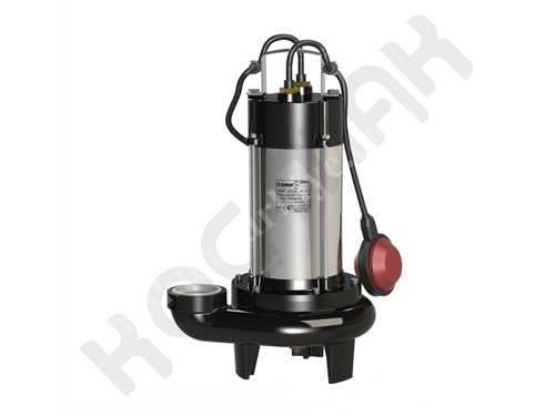 1,5 Hp Motorlu Paslanmaz Gövdeli Bıçaklı Foseptik Dalgıç Pompası