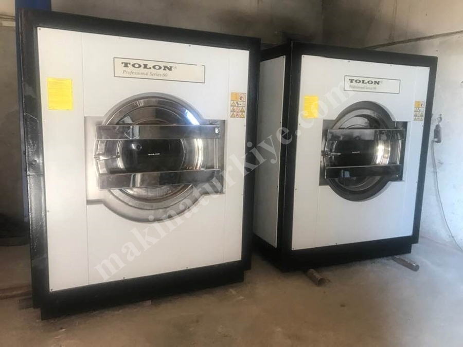 TOLON ÇAMAŞIR YIKAMA SIKMA MAKİNASI 60 KG SIFIR AYARINDA 4 ADET