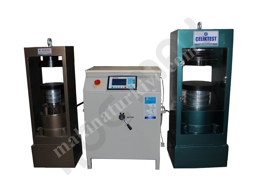 Tam Otomatik Beton Ve Karot Test Presi 200-300-500 Ton - Çeliktest