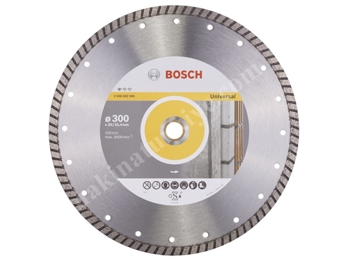Elmas Beton Kesim Testeresi 300 Mm - Bosch Universal Turbo