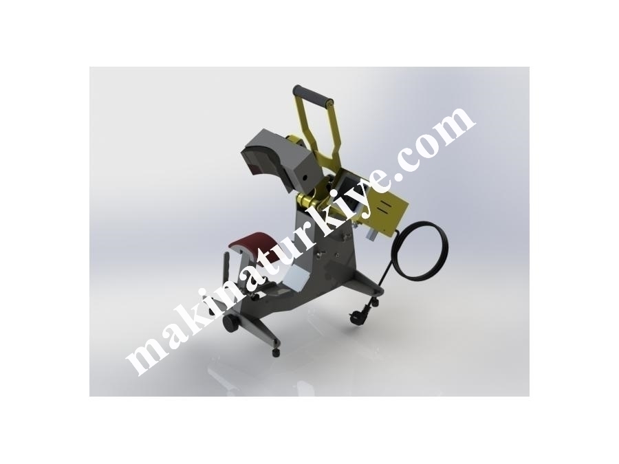 6x16 cm Tablolu Manuel Şapka Transfer Baskı Presi