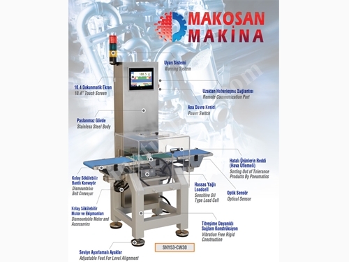 Scale Unit for Weighing and Filling Packaging Machine
