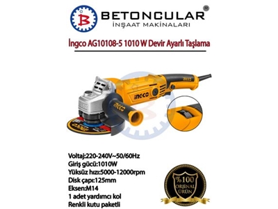 1010 W Devir Ayarlı Avuç Taşlama Makinası - 1
