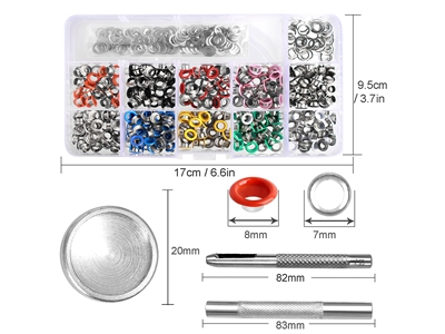 5 Mm Metal Kuş Gözü Kapsül Delme El Pensesi Çakım Seti - 3