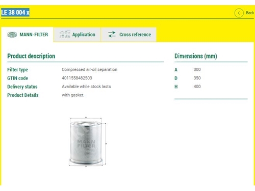 SEPARATOR FILTER Karbon Kulesi