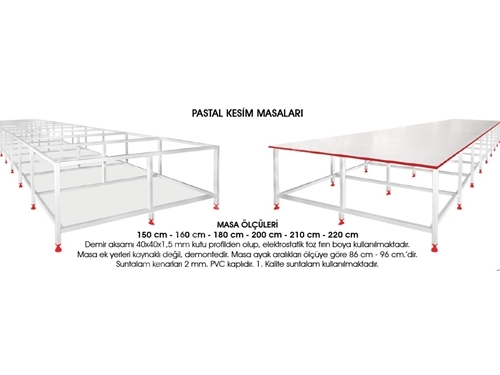 Pastal Kesim Masası - 200 Cm Altlı - 5-1