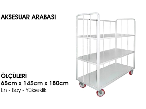 Aksesuar Taşıma Arabası 3 Katlı - 40