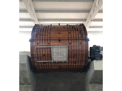 4.2 - 4.5 Dimensional Leather Lime and Tanning Cabinet - 4