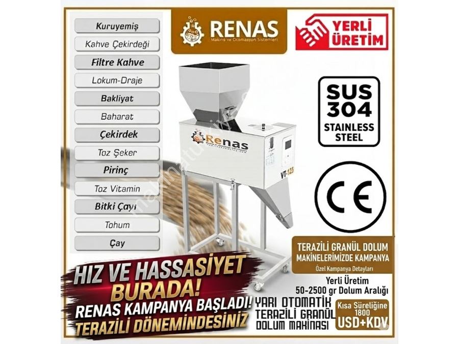 40-2500 Gr. Wiege-Füllmaschine