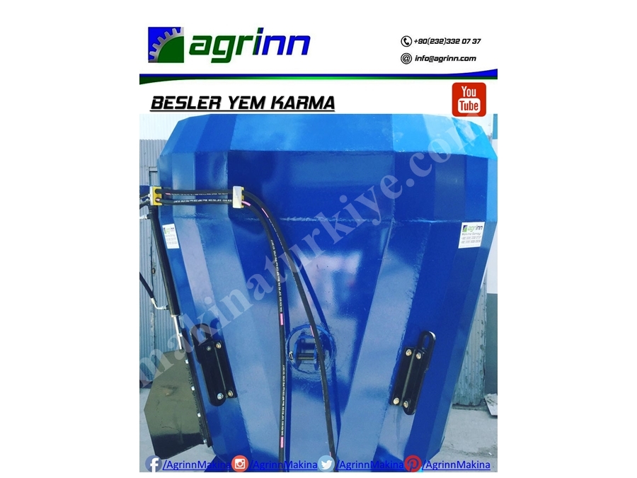 Besler 1,5 Metreküp Asılır Tip Kepçesiz Yem Karma Makinası 