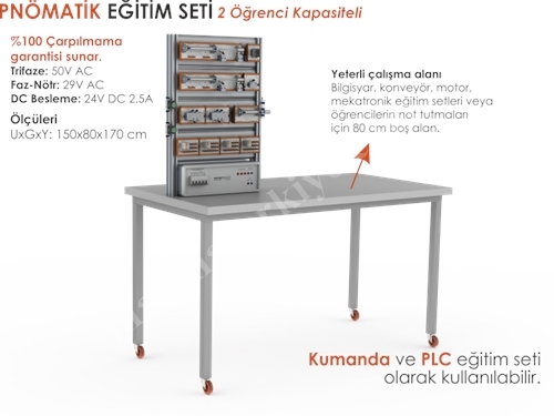 2 Öğrencili Pnömatik Eğitim Seti 