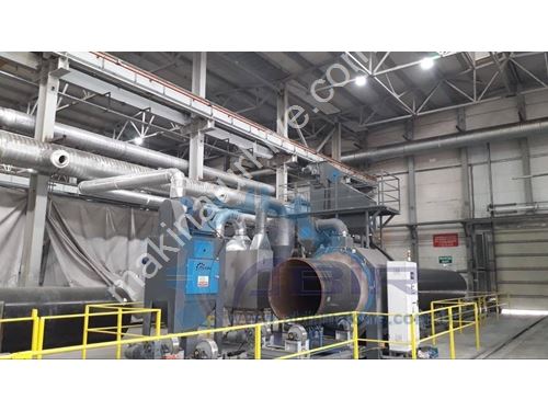 Ø1500mm Pipe Blasting Machine