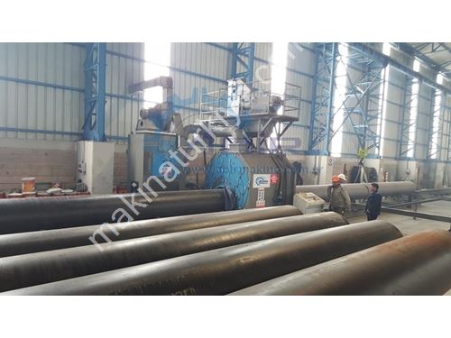 Ø1500mm Pipe Blasting Machine