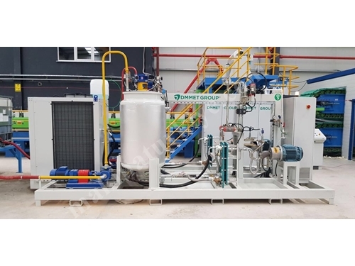 Ekonomik Single Poliüretan İzolasyonlu 1 Cm (10Mm) Panel Üretim Hattı Makinesi 