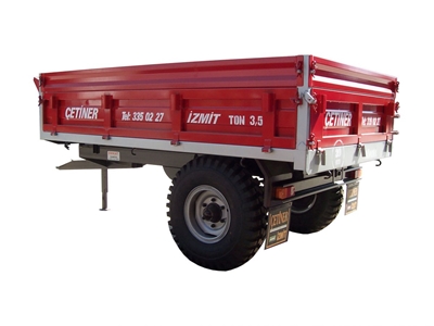 3.5 Ton Tek Dingilli Tek Lastikli Dampersiz Römork - 2