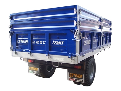 Single Axle Double Tire 8 Ton Dump Trailer - 2