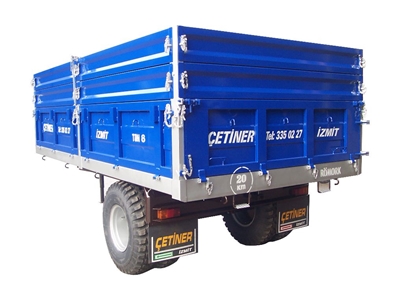 Single Axle Double Tire 8 Ton Dump Trailer - 1