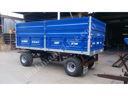 Two Axle Trailer with Rotating Platform 10 Tons