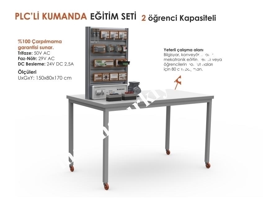 Plc'li Kumanda Eğitim Seti 2 Öğrenci Kapasiteli