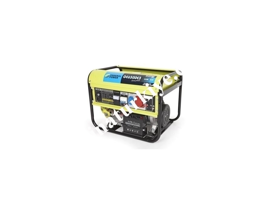 Générateur à essence 6,8 kVA (Démarrage par cordon) Fp-J-Hhge6500e3 (Batterie offerte)