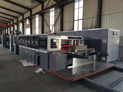 High-Speed Three Color Flexo Printing and Round and Die Cutting Machine