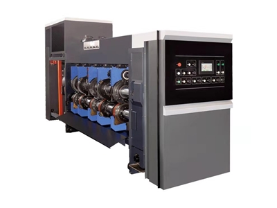 Yüksek Hızlı Üç Renk Flexo Baskı Ve Yuvarlak Ve Kalıp Kesme Makinesi - 5